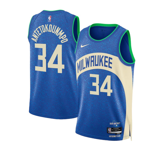 Milwaukee Bucks Nike City Edition Swingman Jersey - Giannis Antetokounmpo