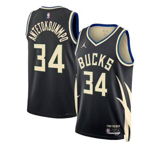 Milwaukee Bucks Jordan Statement Edition Swingman Jersey - Giannis Antetokounmpo