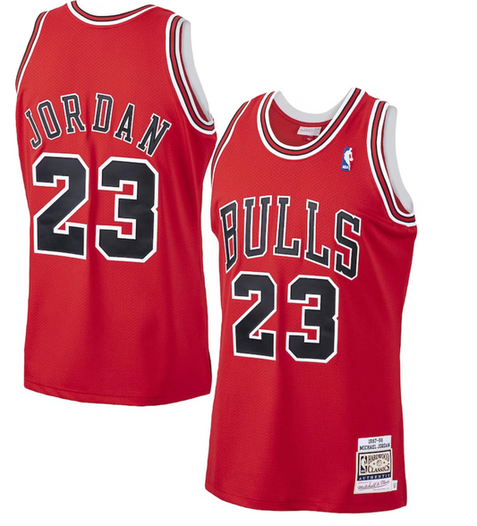 Chicago Bulls Michael Jordan 1997 Road Authentic Jersey By Mitchell & Ness