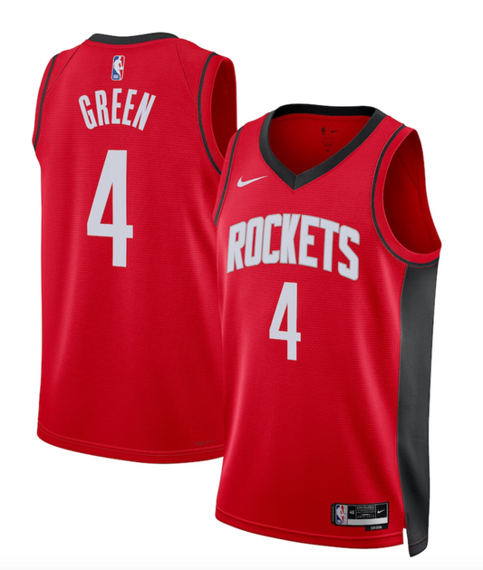 Houston Rockets Nike Icon Edition Swingman Jersey - Red - Jalen Green