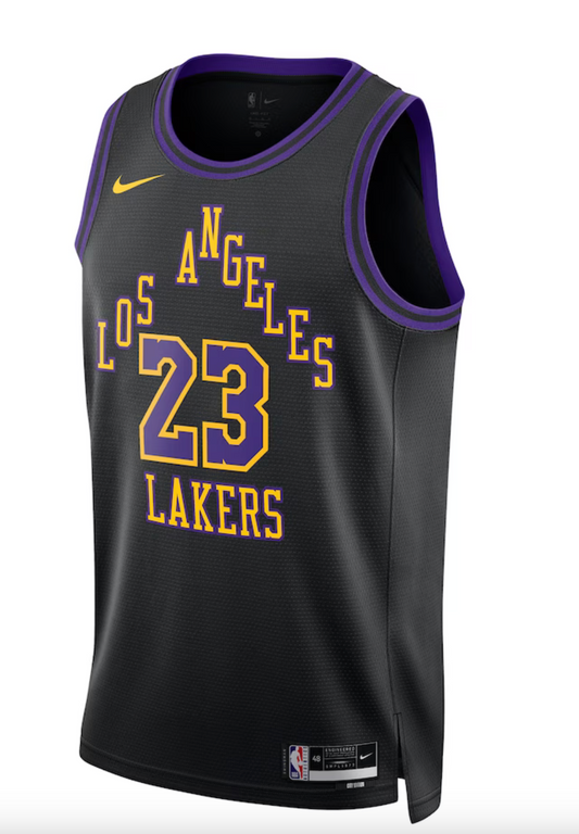 Los Angeles Lakers Nike City Edition Swingman Jersey 23 - Lebron James