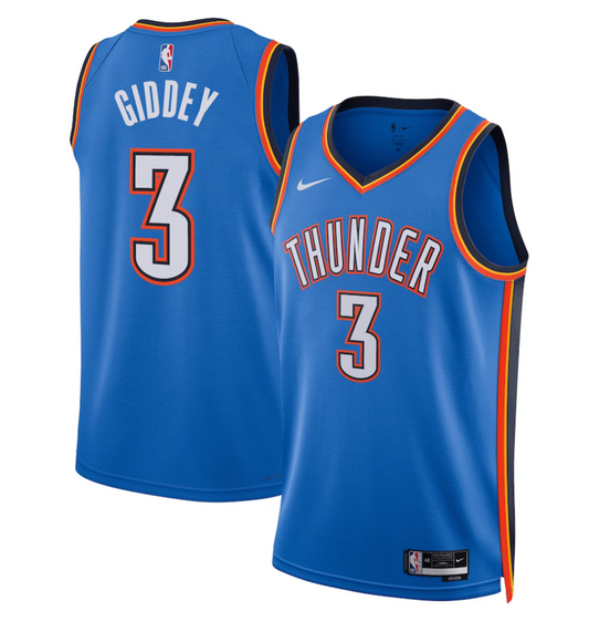 Oklahoma City Thunder Nike Icon Edition Swingman Jersey - Josh Giddey